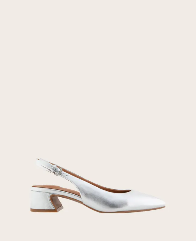 GENTLE SOULS - Georgia Metallic Slingback Heel sold by Kenneth Cole