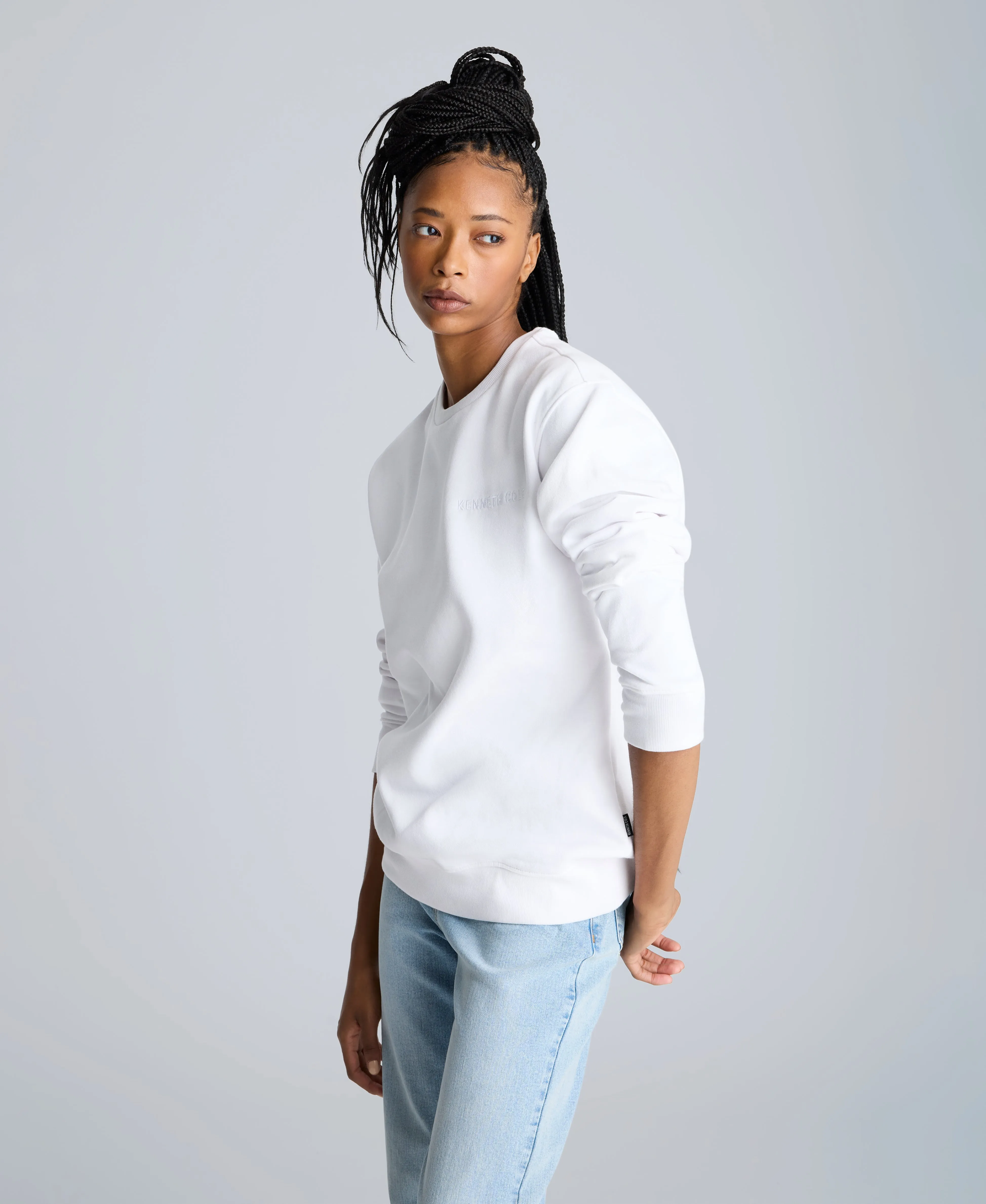 Site Exclusive! Kenneth Cole Unisex Embroidered Logo Sweatshirt sold by Kenneth Cole product image thumbnail 2