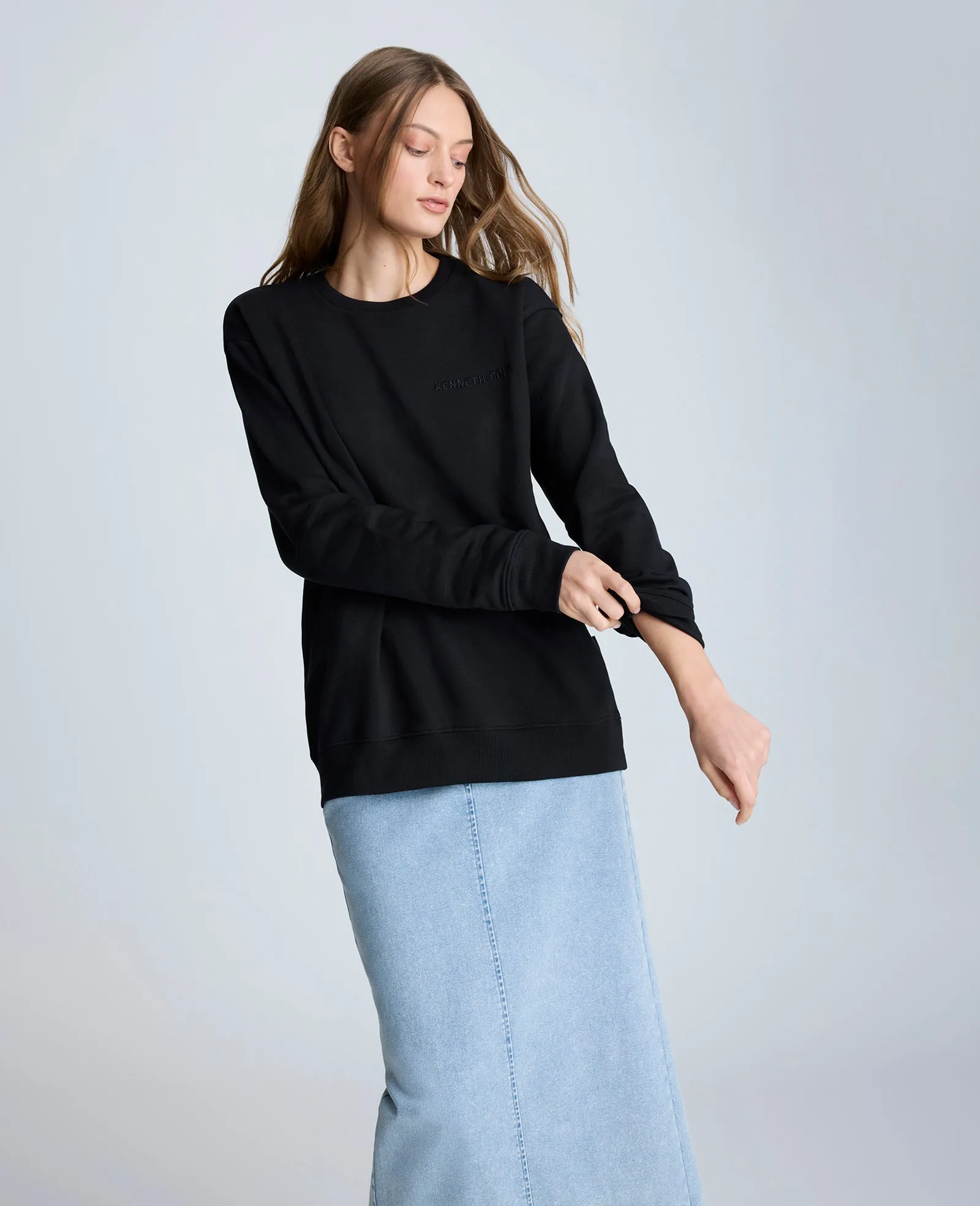 Site Exclusive! Kenneth Cole Unisex Embroidered Logo Sweatshirt sold by Kenneth Cole