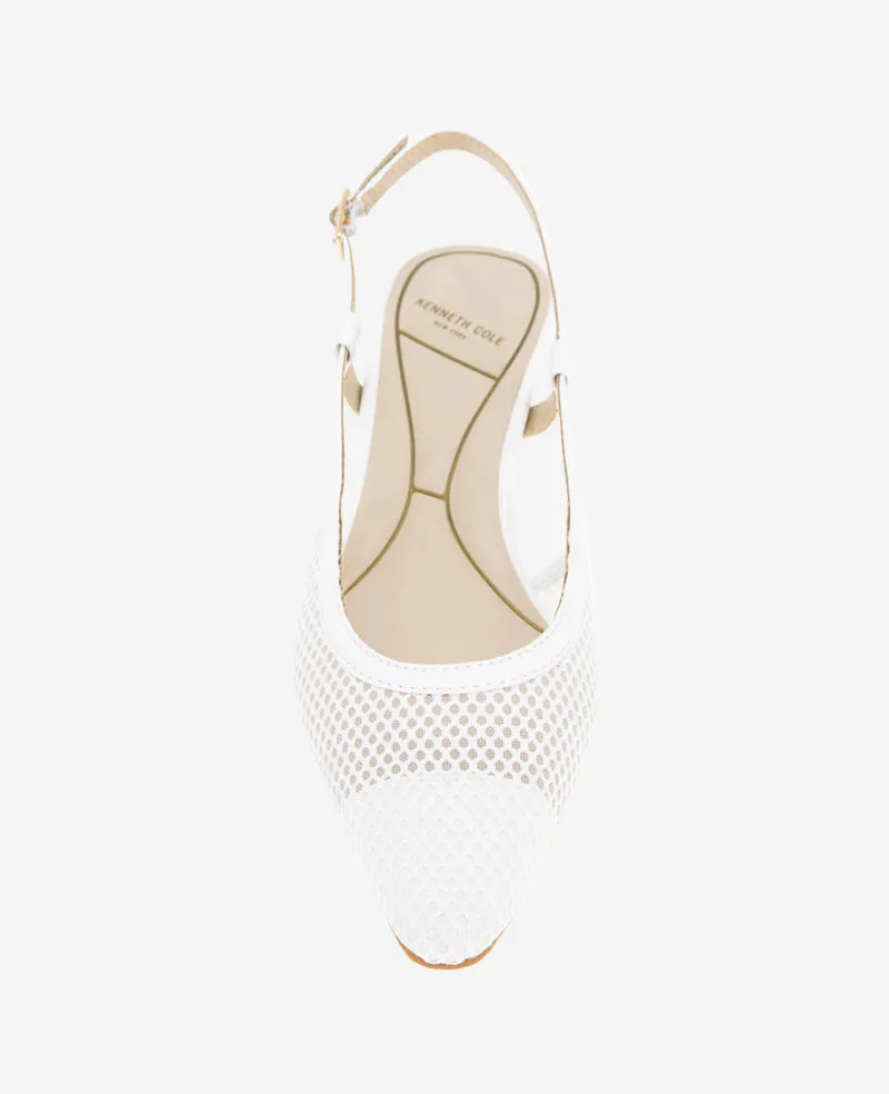 Martha Mesh Cap Toe Kitten Heel Slingback sold by Kenneth Cole product image thumbnail 5