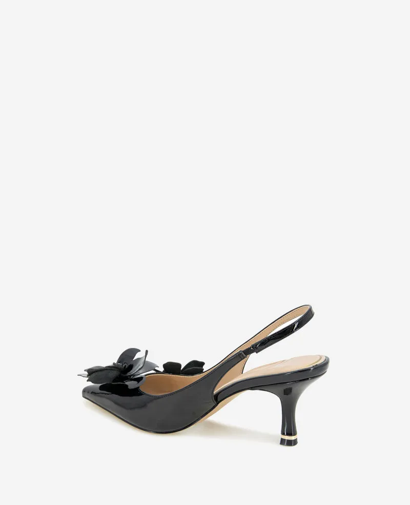 Davia Patent Floral Appliqué Slingback sold by Kenneth Cole product image thumbnail 5