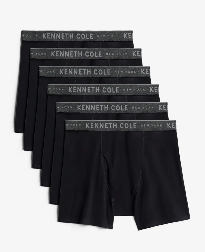 Cotton Stretch Boxer Briefs 6-Pack sold by Kenneth Cole