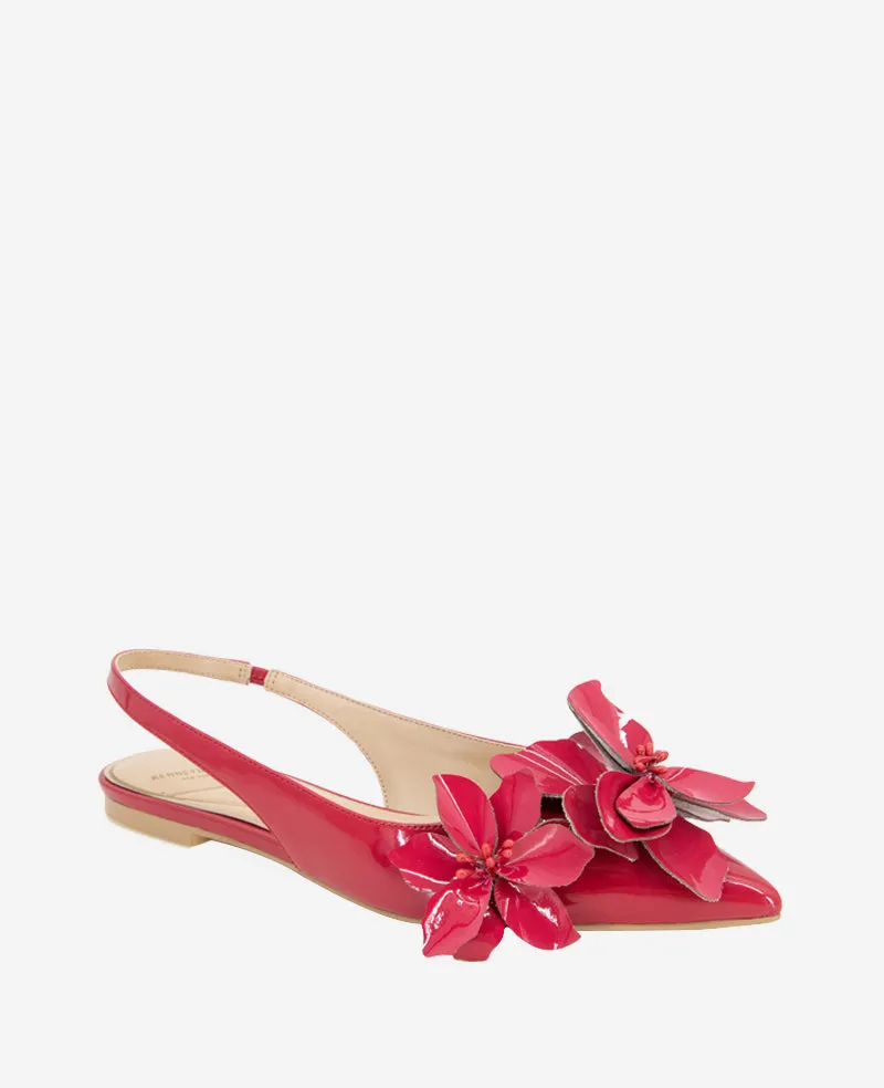 Tayla Patent Floral Appliqué Slingback sold by Kenneth Cole product image thumbnail 4