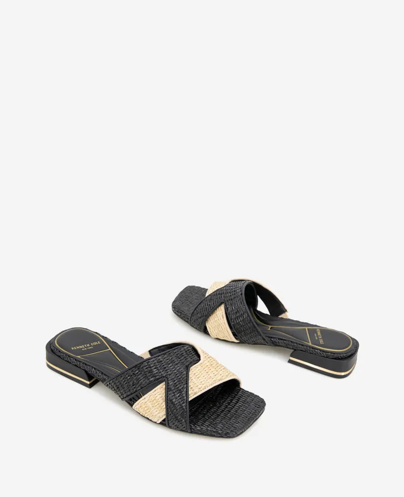 Issa Raffia Two Tone Sandal sold by Kenneth Cole product image thumbnail 2