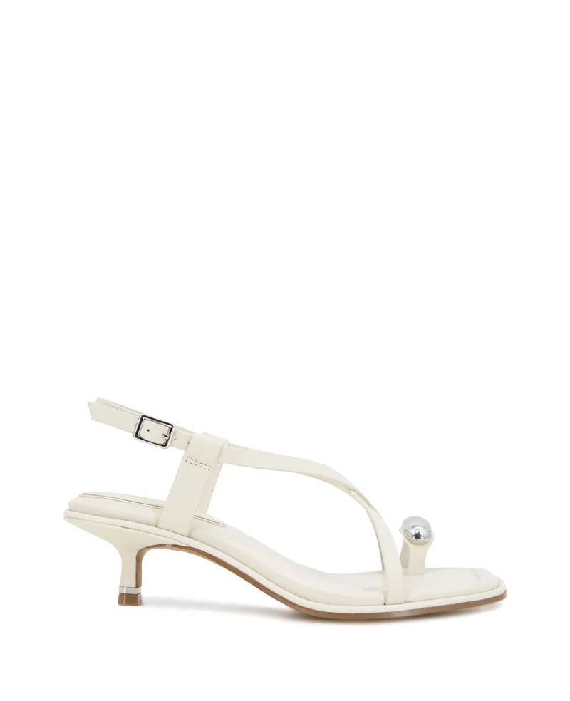 Geala Leather Metal Toe Ring Kitten Heel Sandal sold by Kenneth Cole
