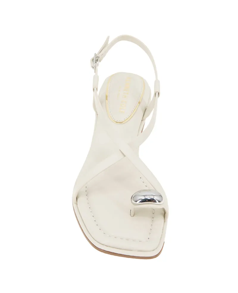 Geala Leather Metal Toe Ring Kitten Heel Sandal sold by Kenneth Cole product image thumbnail 4