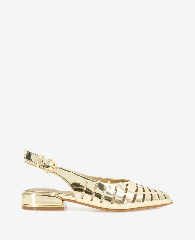 Calabra Metallic Huarache Slingback sold by Kenneth Cole