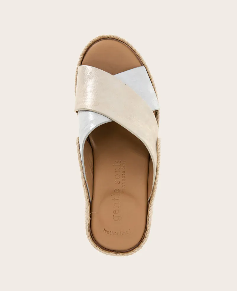 GENTLE SOULS - Porto Metallic Combo X Band Espadrille Wedge sold by Kenneth Cole product image thumbnail 5