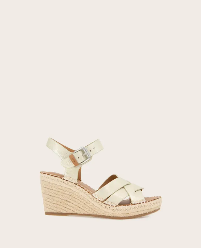 GENTLE SOULS - Caspian Leather Espadrille Wedge sold by Kenneth Cole