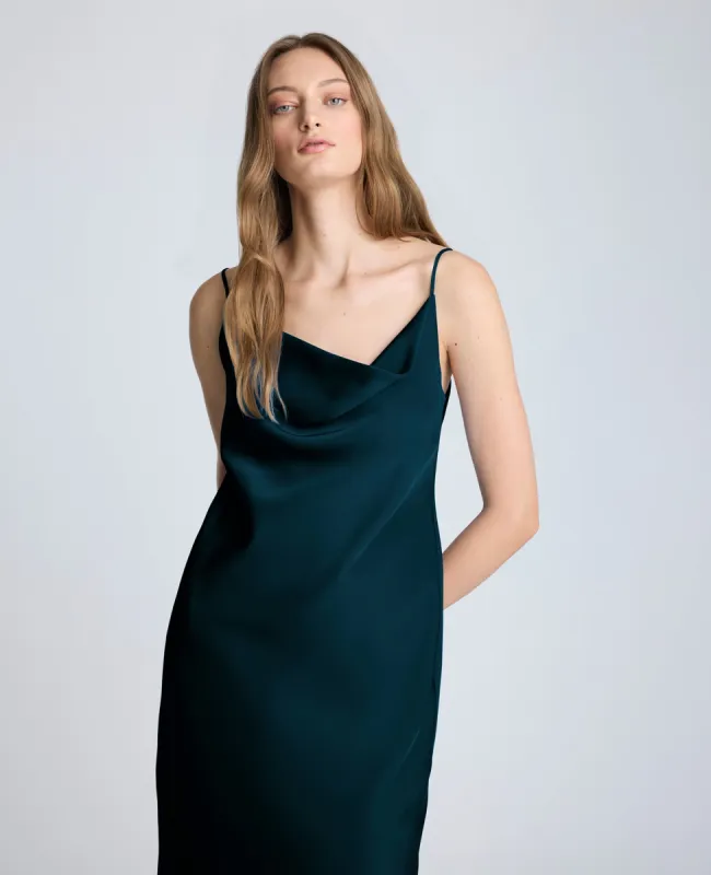 Cowl Neck Side Slit Maxi Slip Dress sold by Kenneth Cole