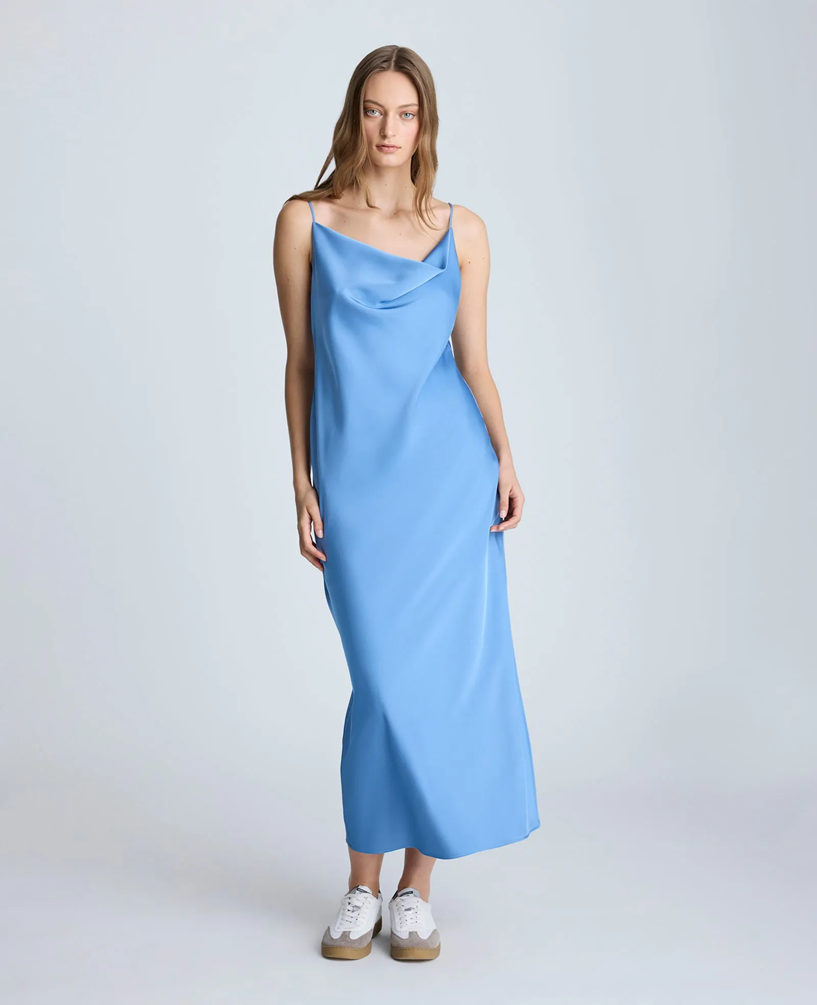 Cowl Neck Side Slit Maxi Slip Dress sold by Kenneth Cole product image thumbnail 2