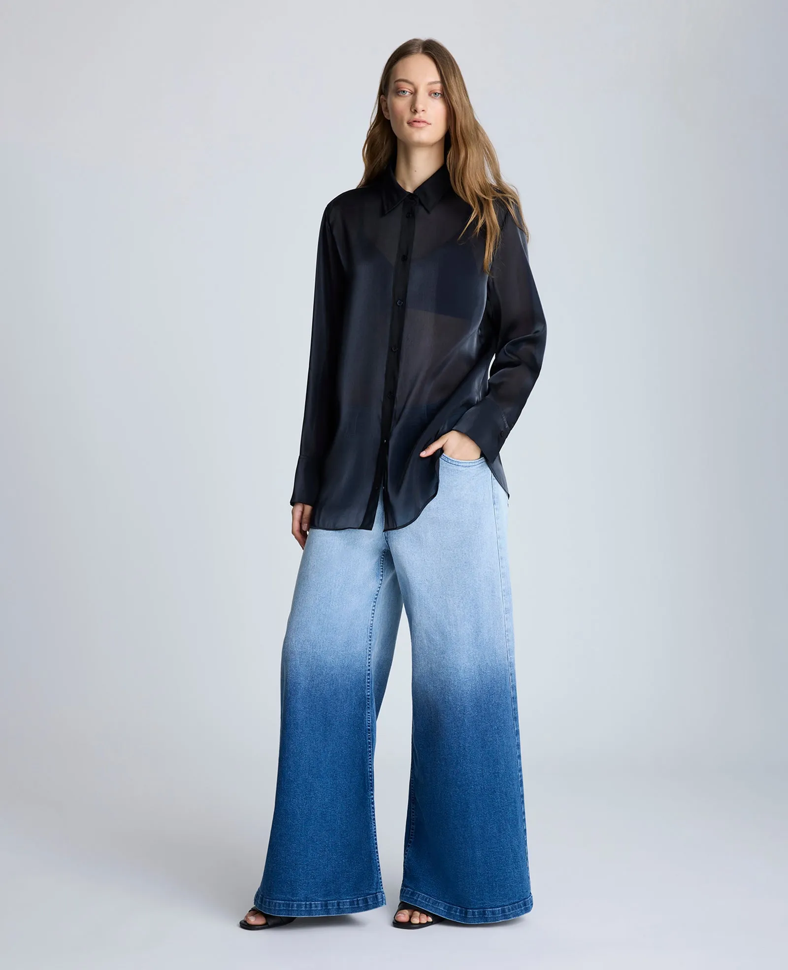 Oversized Button Front Long Sleeve Tunic sold by Kenneth Cole product image thumbnail 2