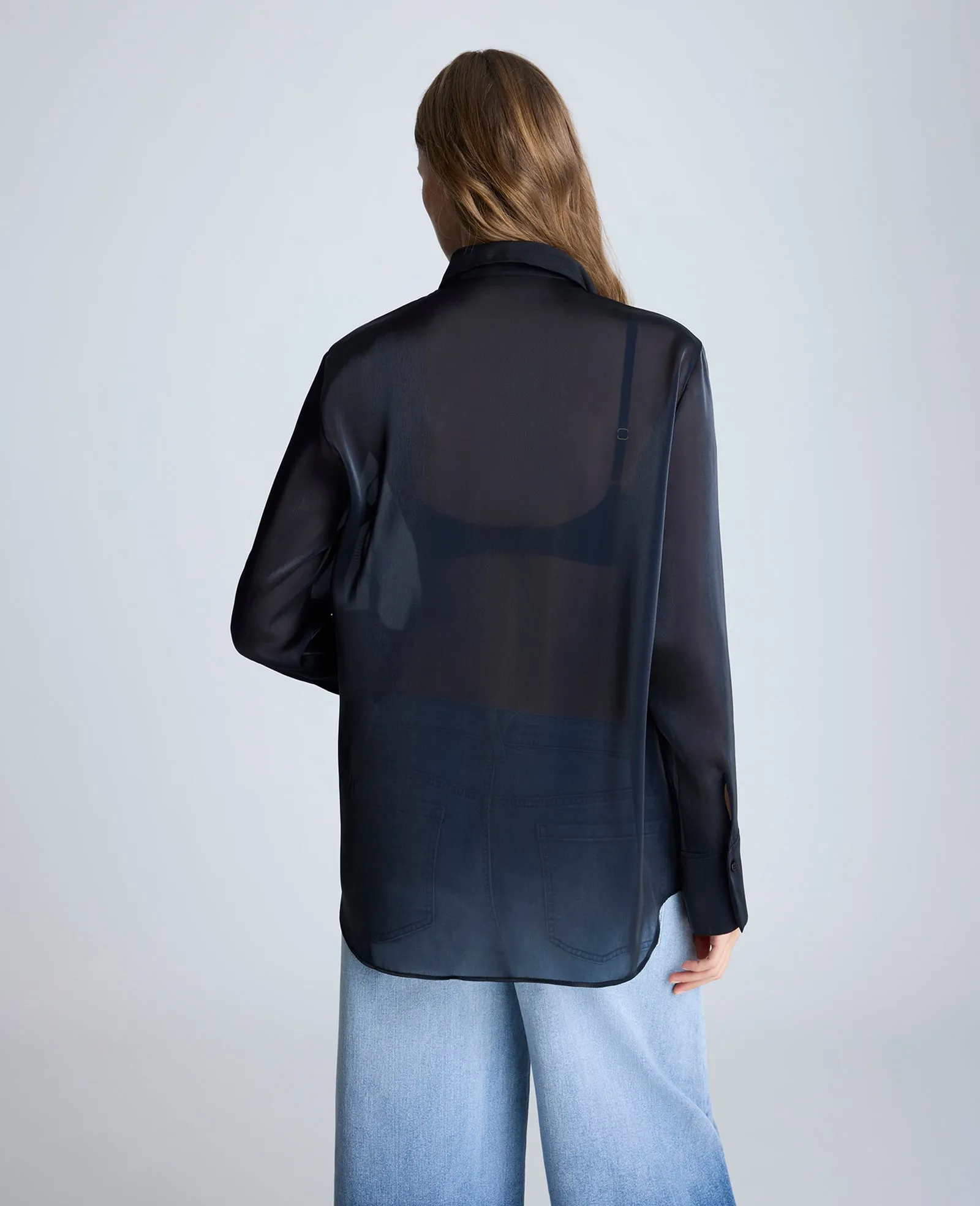 Oversized Button Front Long Sleeve Tunic sold by Kenneth Cole product image thumbnail 4