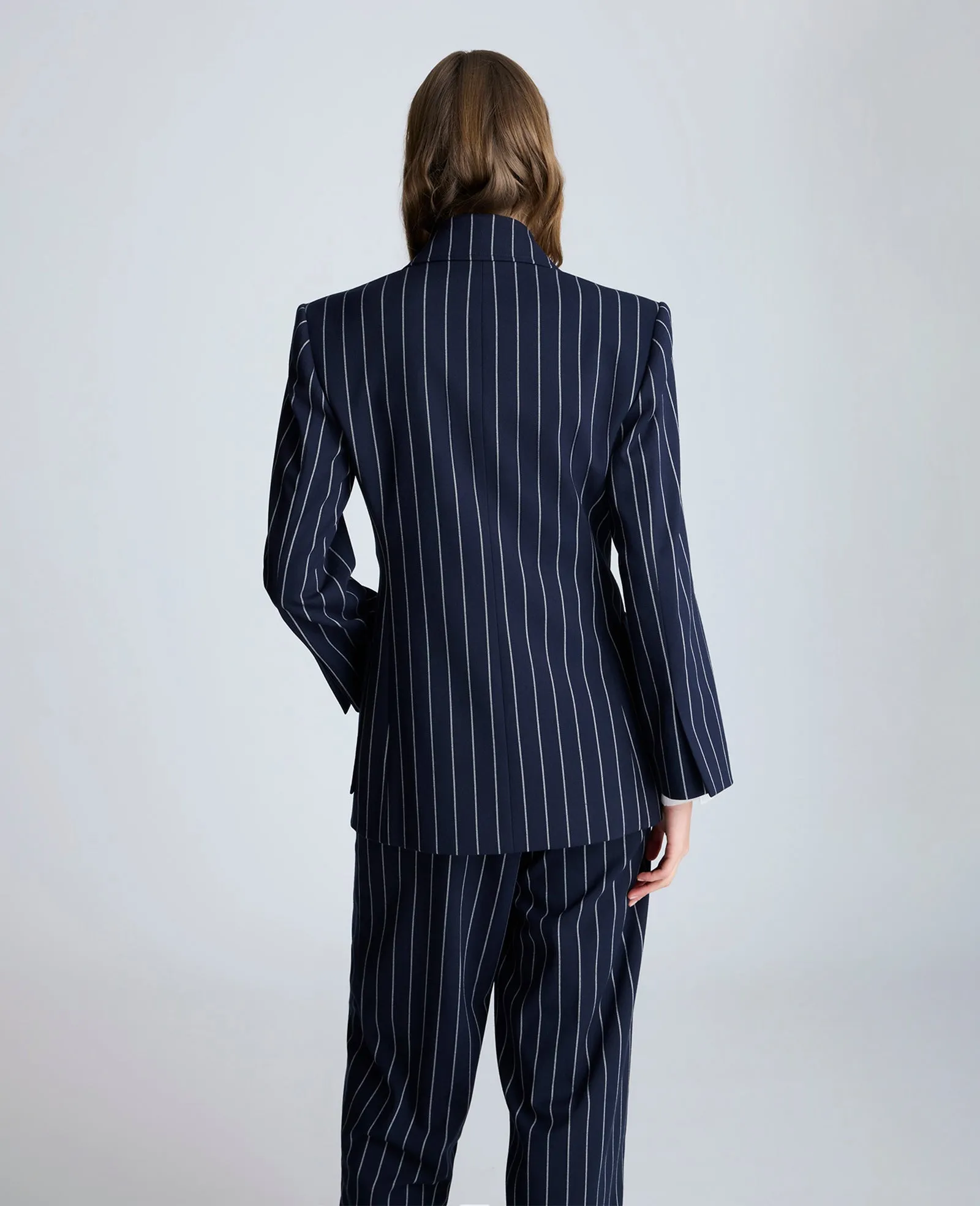 Pinstripe Patch Pocket Peak Lapel Jacket sold by Kenneth Cole product image thumbnail 4