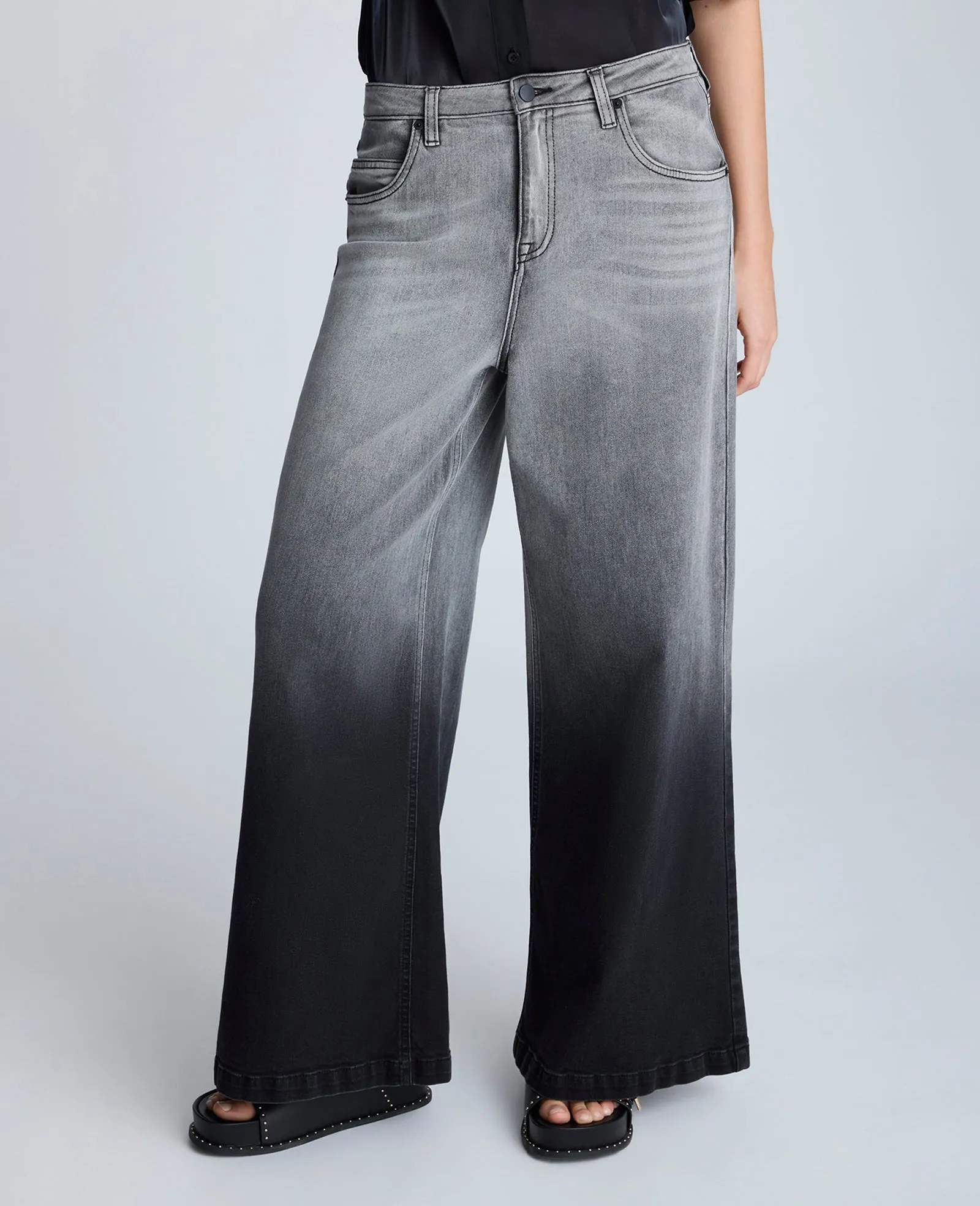 Gradient Dye Wide Leg Denim Jean sold by Kenneth Cole product image thumbnail 3