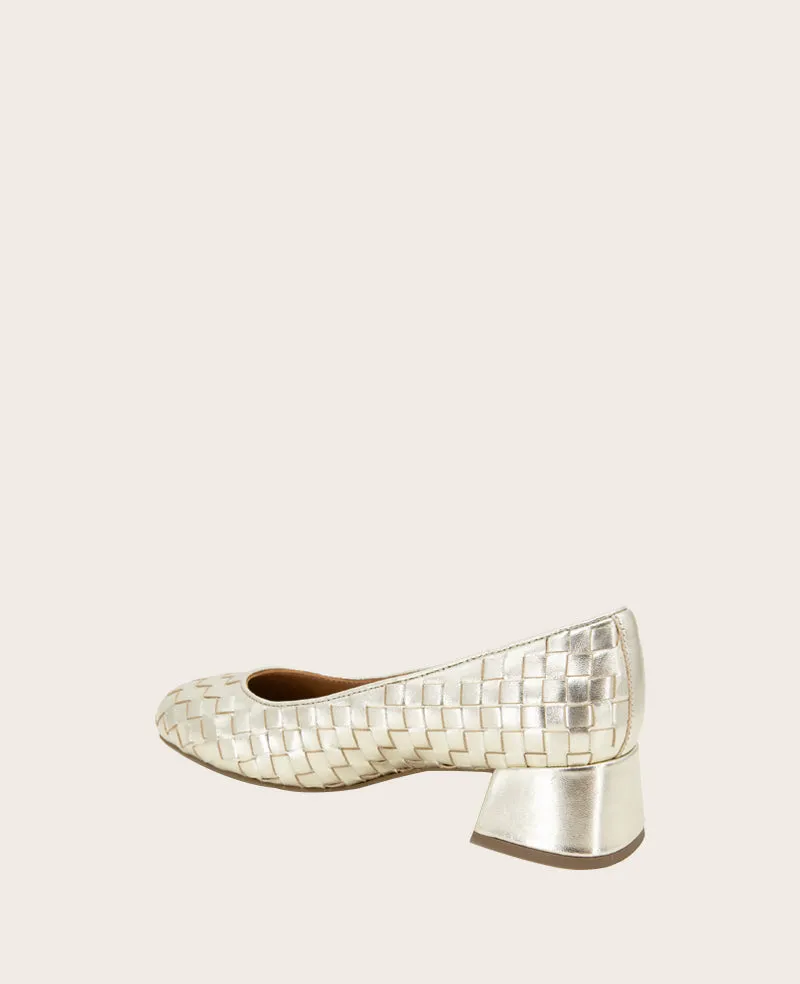 GENTLE SOULS - Lancine Metallic Woven Heel sold by Kenneth Cole product image thumbnail 3