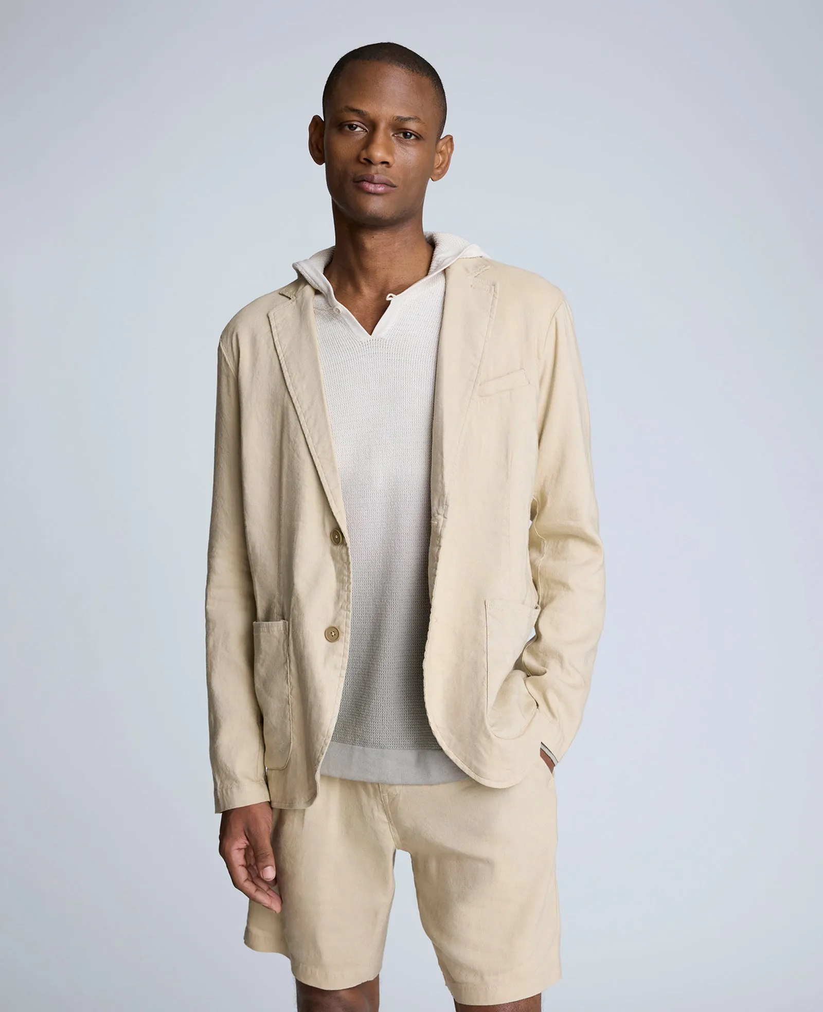 Performance Patch Pocket Linen Blazer sold by Kenneth Cole
