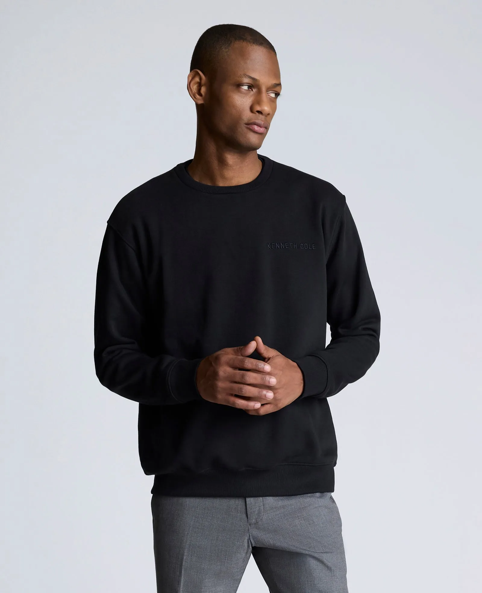 Site Exclusive! Kenneth Cole Unisex Embroidered Logo Sweatshirt sold by Kenneth Cole product image thumbnail 2