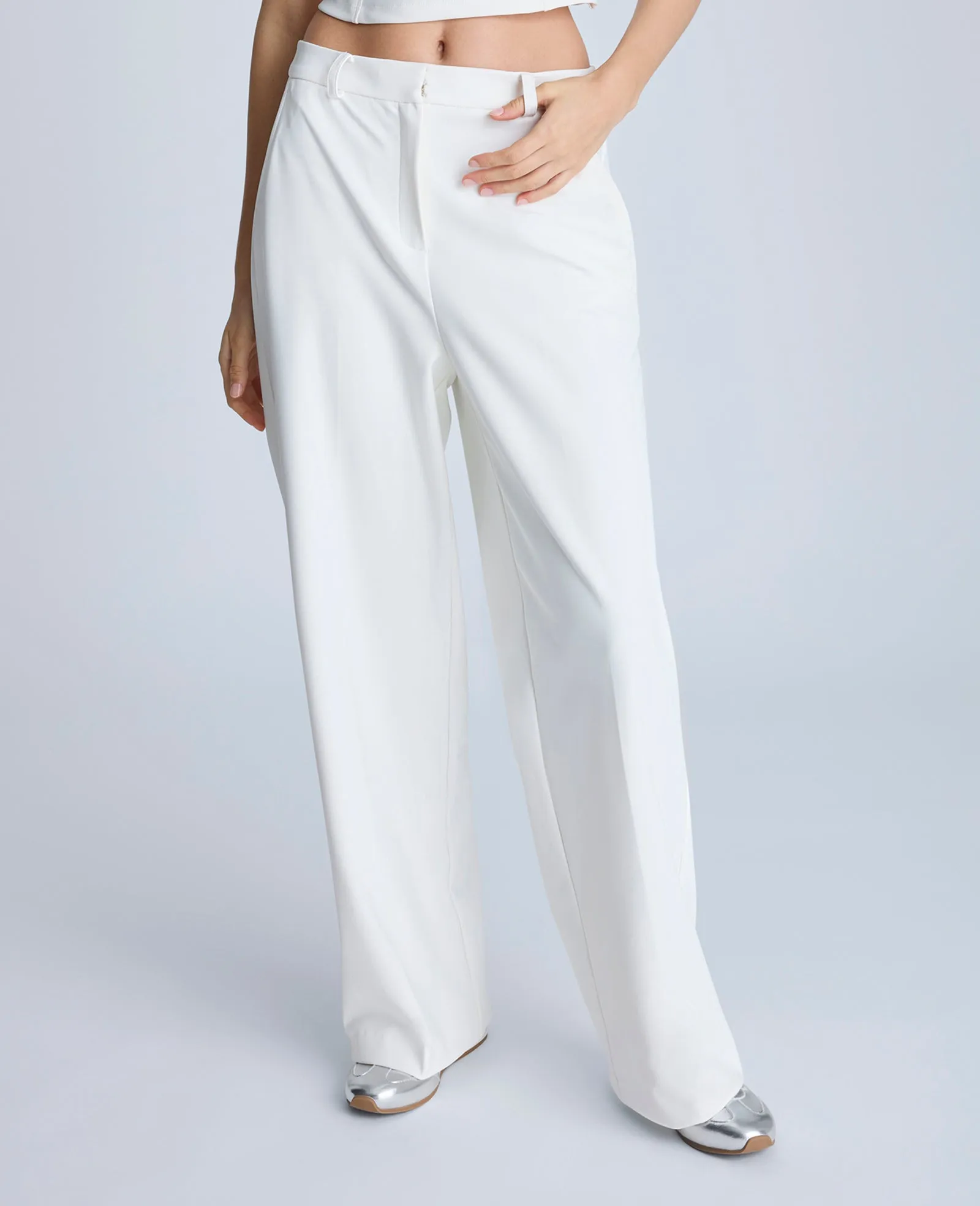 Fly Front High Rise Slash Pocket Wide Leg Pants sold by Kenneth Cole product image thumbnail 2