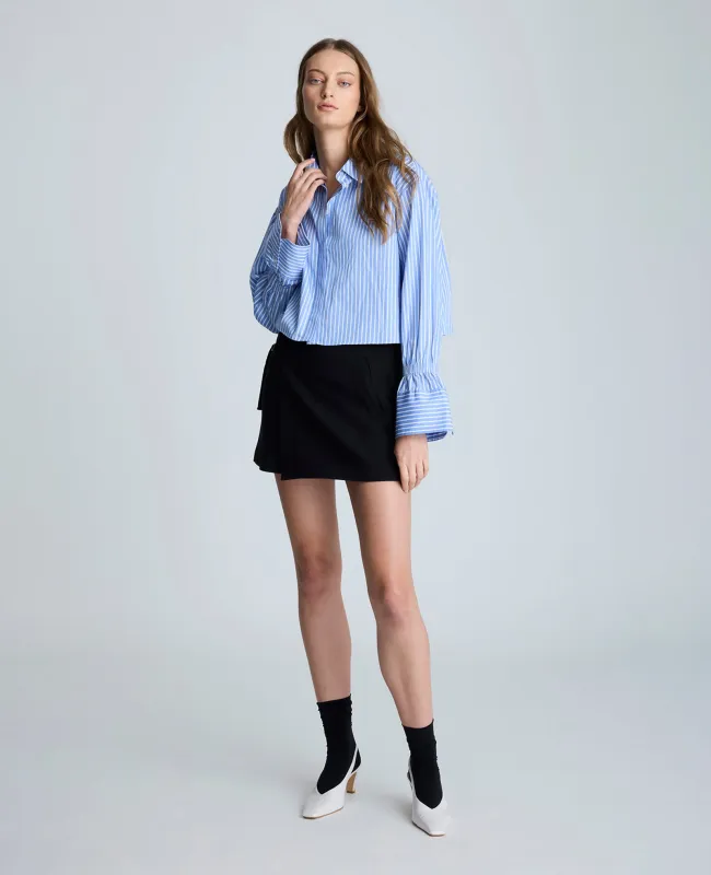 Pull On Assymetrical Faux Wrap Buckle Skort sold by Kenneth Cole