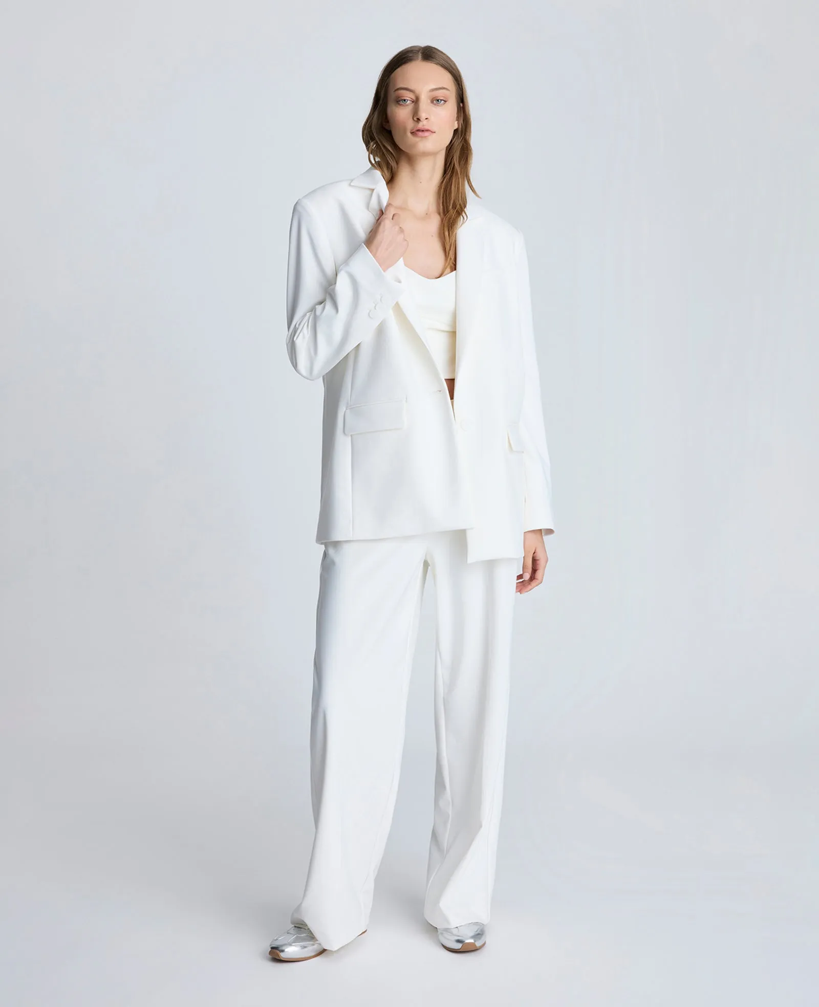 Balance Stretch One Button Boyfriend Jacket sold by Kenneth Cole product image thumbnail 4