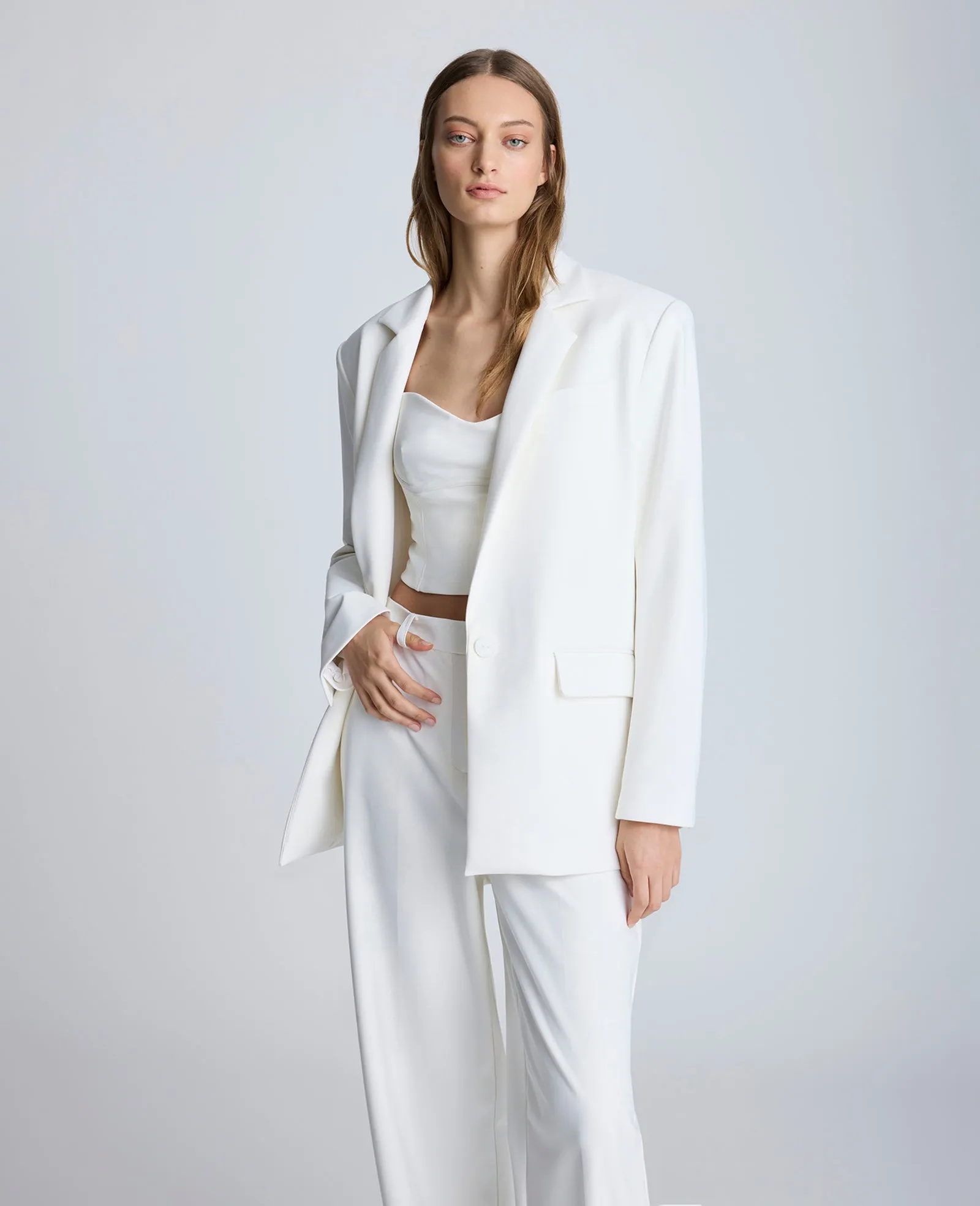 Balance Stretch One Button Boyfriend Jacket sold by Kenneth Cole