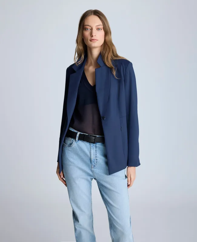 Athletic Stretch One Button Notch Collar Jacket sold by Kenneth Cole