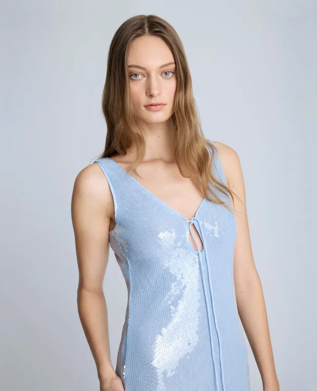 Sleeveless V-Neck Midi Dress sold by Kenneth Cole