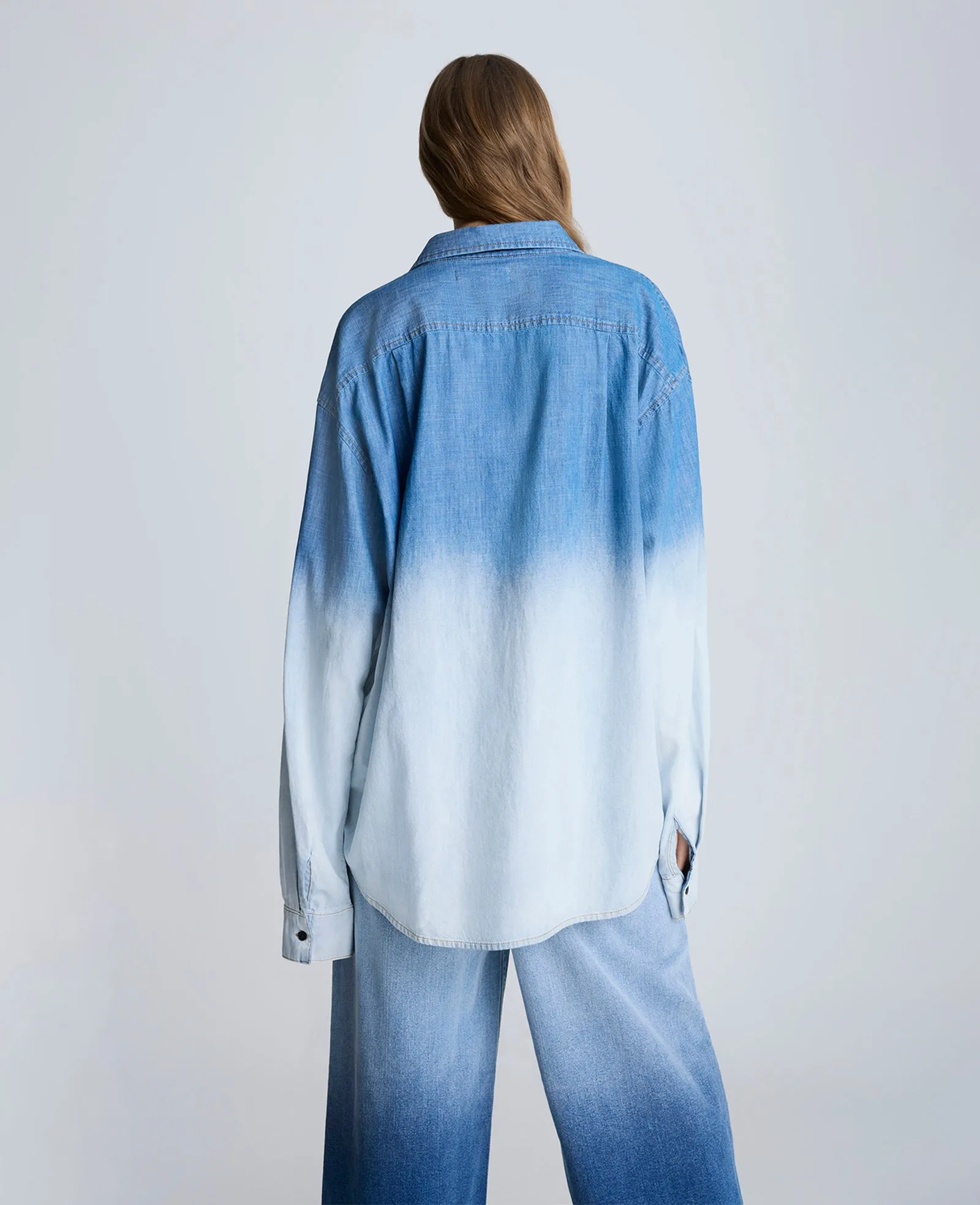 Gradient Dye Oversized Shirt sold by Kenneth Cole product image thumbnail 4