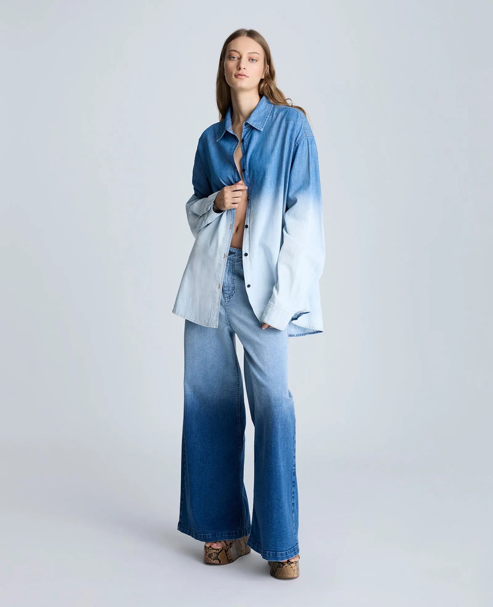 Gradient Dye Oversized Shirt sold by Kenneth Cole product image thumbnail 2