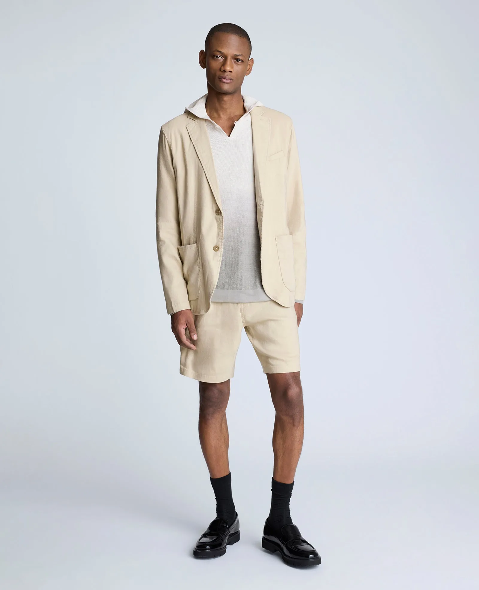 Performance Pleated Linen Short sold by Kenneth Cole