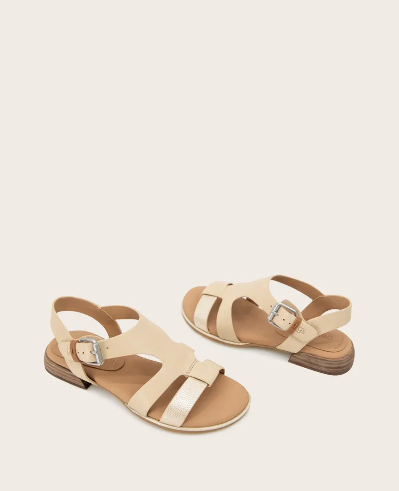GENTLE SOULS - Haisley Leather Metallic Combo Sandal sold by Kenneth Cole product image thumbnail 2