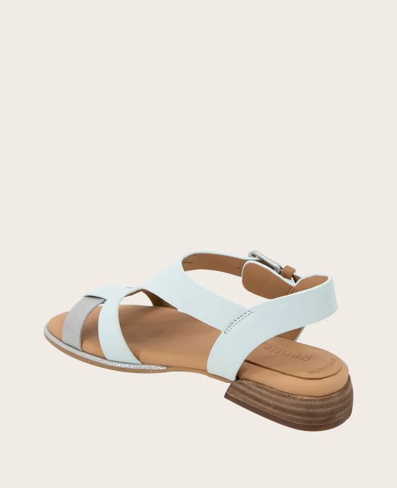 GENTLE SOULS - Haisley Leather Metallic Combo Sandal sold by Kenneth Cole product image thumbnail 4