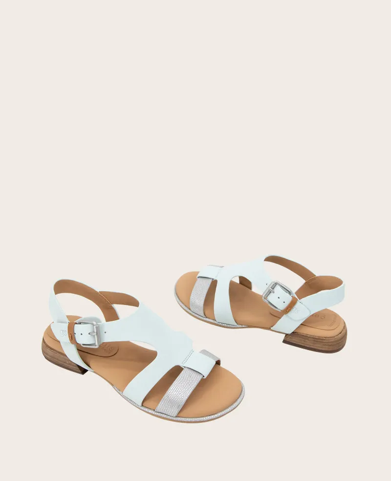 GENTLE SOULS - Haisley Leather Metallic Combo Sandal sold by Kenneth Cole product image thumbnail 2