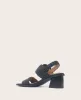 GENTLE SOULS - Madylyn Woven Leather Heel Sandal sold by Kenneth Cole