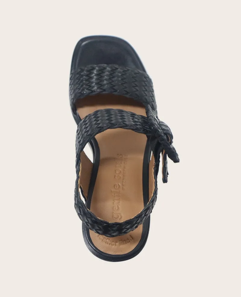 GENTLE SOULS - Madylyn Woven Leather Heel Sandal sold by Kenneth Cole product image thumbnail 4