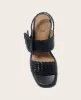 GENTLE SOULS - Madylyn Woven Leather Heel Sandal sold by Kenneth Cole