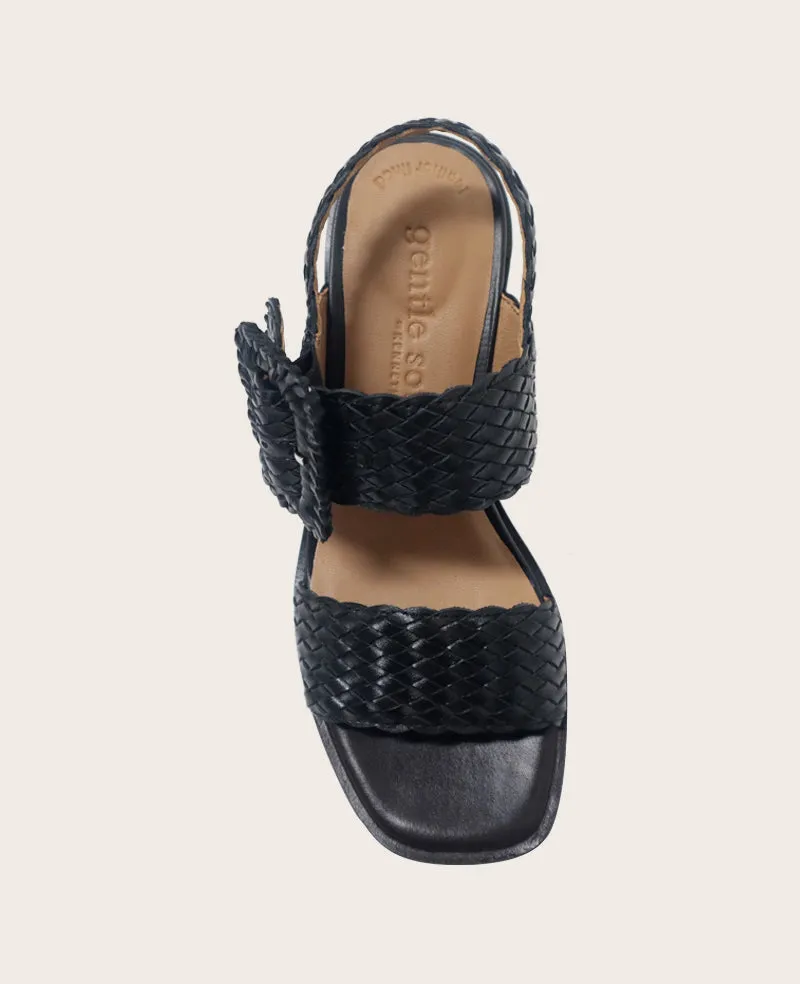 GENTLE SOULS - Madylyn Woven Leather Heel Sandal sold by Kenneth Cole product image thumbnail 3