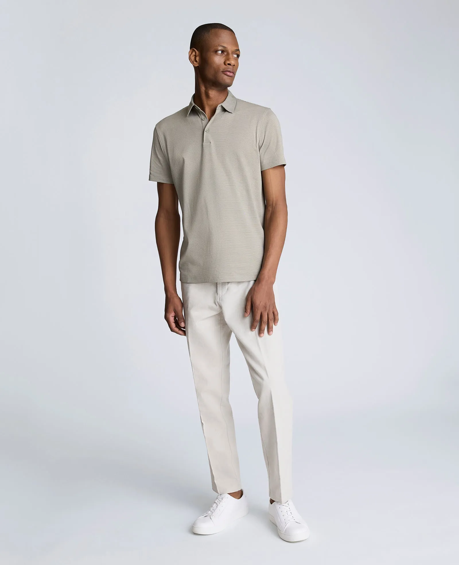 Knit Two-Toned Button Polo sold by Kenneth Cole product image thumbnail 4