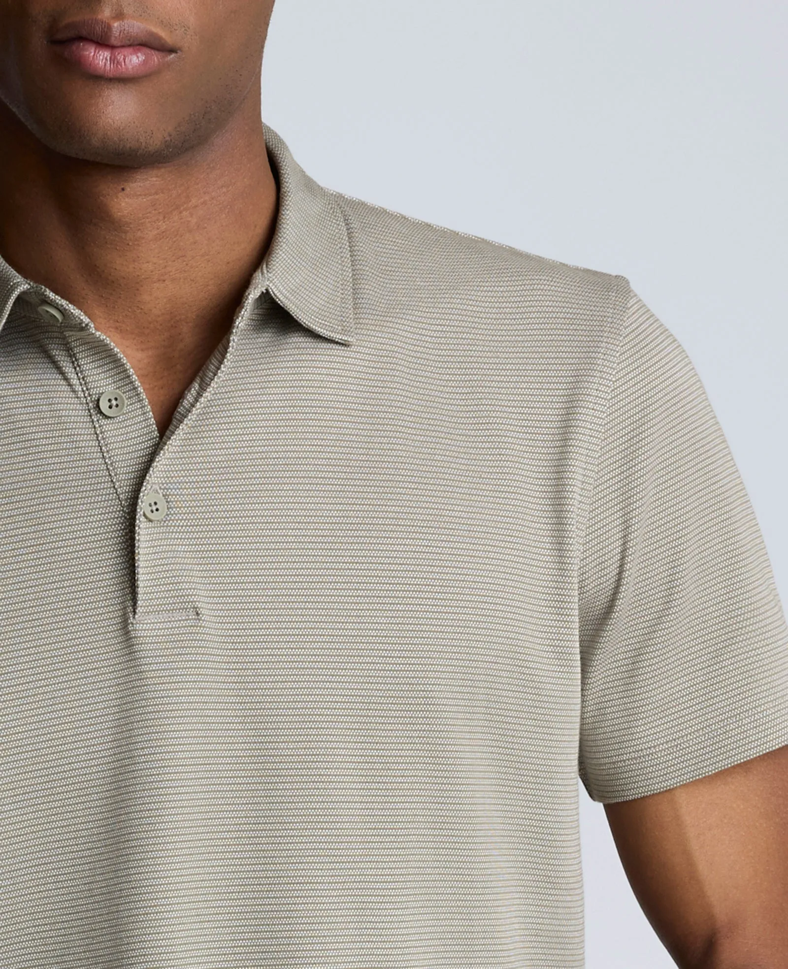 Knit Two-Toned Button Polo sold by Kenneth Cole product image thumbnail 5