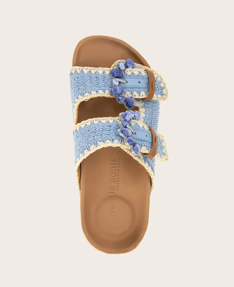 GENTLE SOULS - Kendall Raffia Wrap Buckle Wedge sold by Kenneth Cole product image thumbnail 5