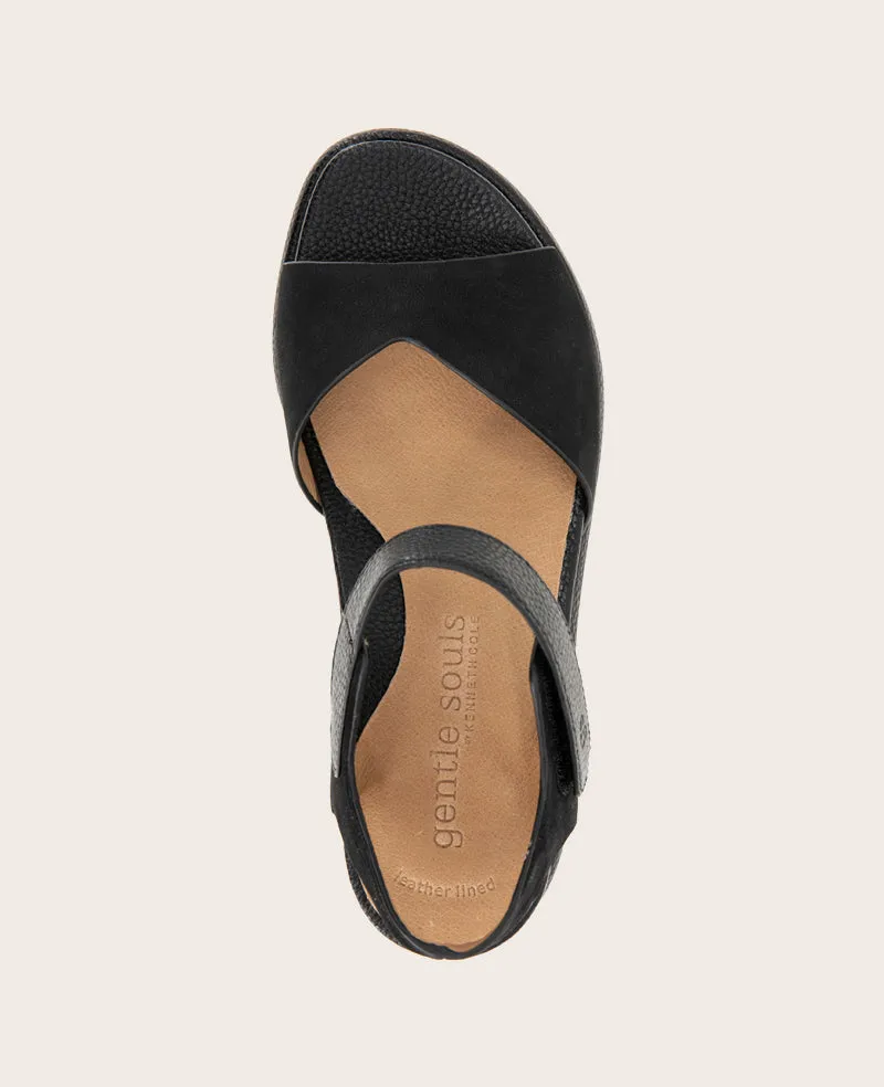 GENTLE SOULS - Jalleen Nubuck Ankle Strap Wedge sold by Kenneth Cole product image thumbnail 5