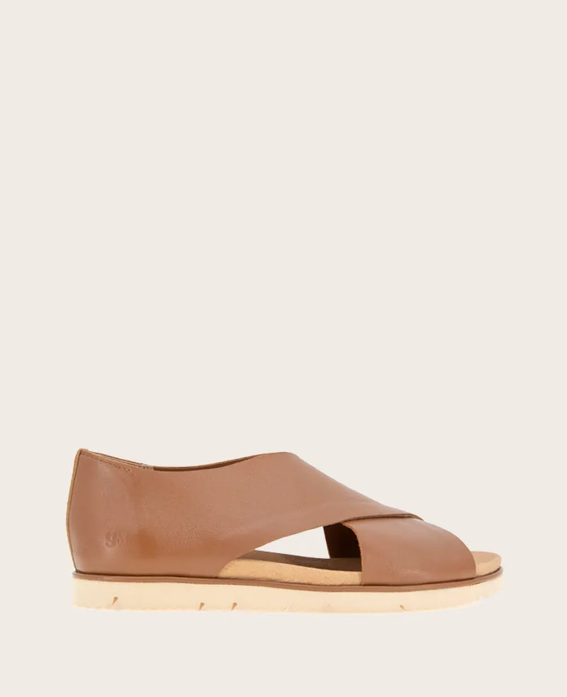 GENTLE SOULS - Leslie X Band Leather Tread Sole Sandal sold by Kenneth Cole