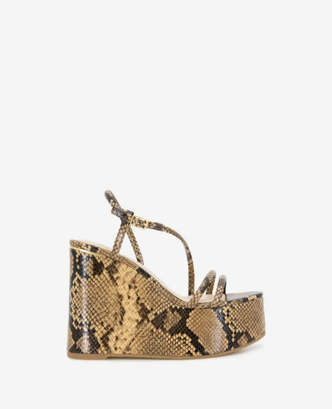 Tatiana Snake Print Platform Wedge Sandal sold by Kenneth Cole