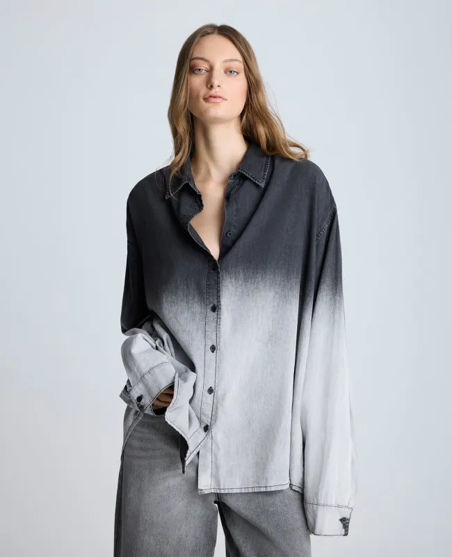Gradient Dye Oversized Shirt sold by Kenneth Cole