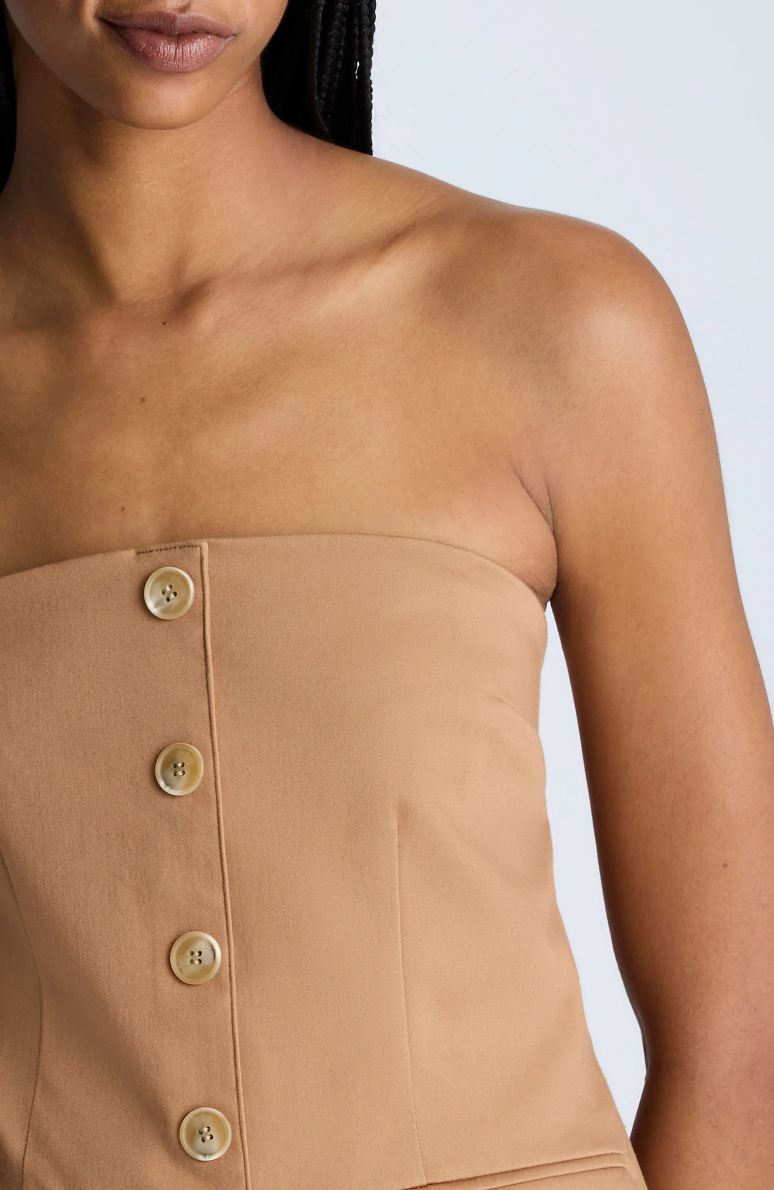Sleeveless Button Front Bustier sold by Kenneth Cole product image thumbnail 5