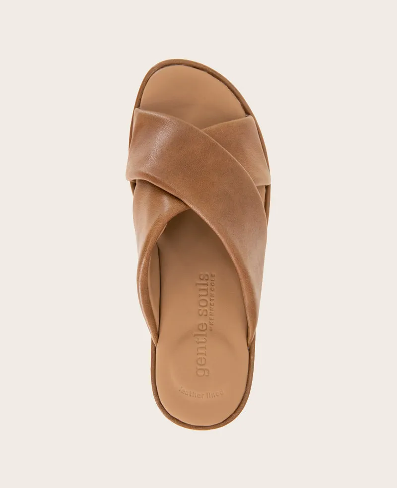GENTLE SOULS - River Leather X Band Platform Sandal sold by Kenneth Cole product image thumbnail 3