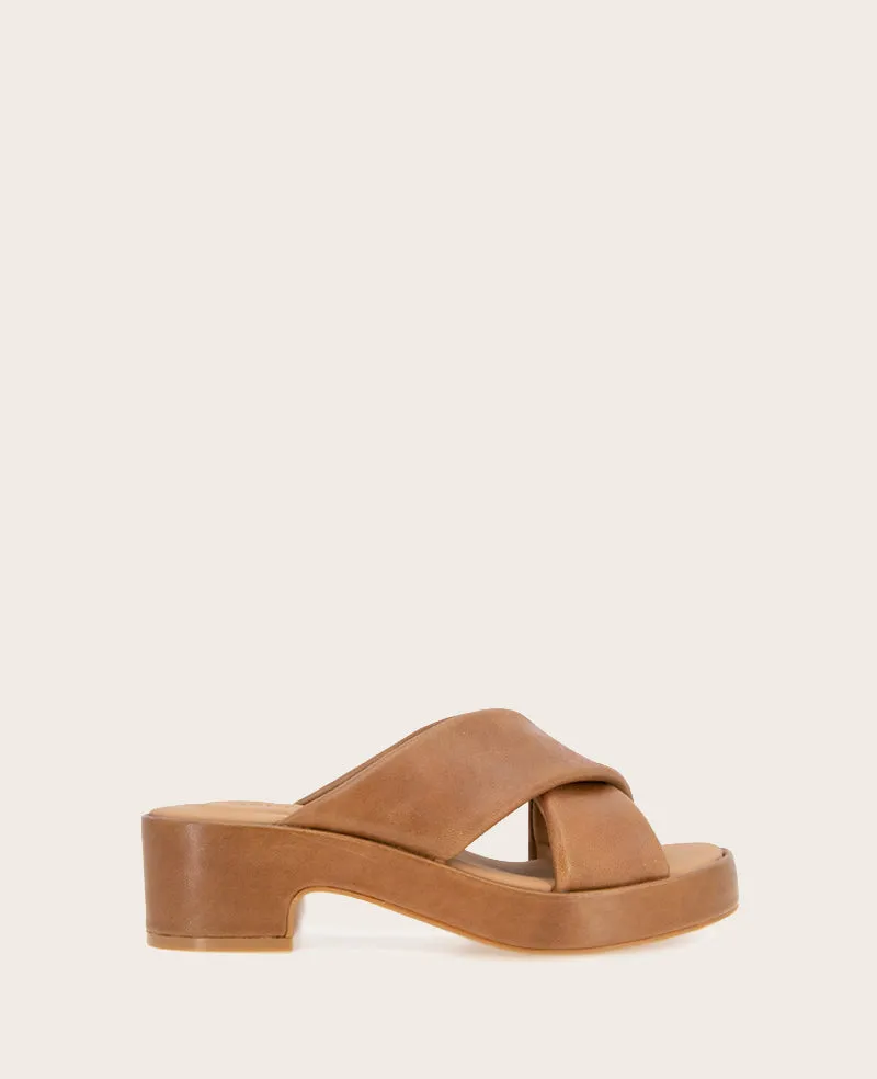 GENTLE SOULS - River Leather X Band Platform Sandal sold by Kenneth Cole
