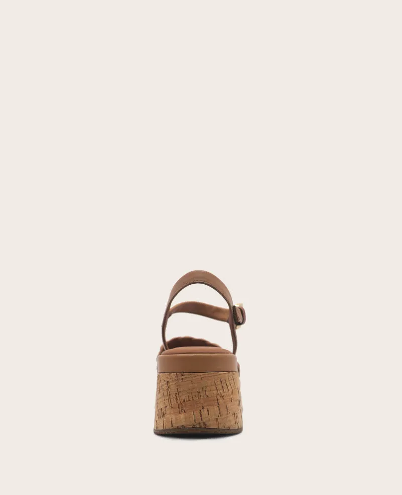 GENTLE SOULS - Dorris Woven Leather Cork Platform Sandal sold by Kenneth Cole product image thumbnail 4