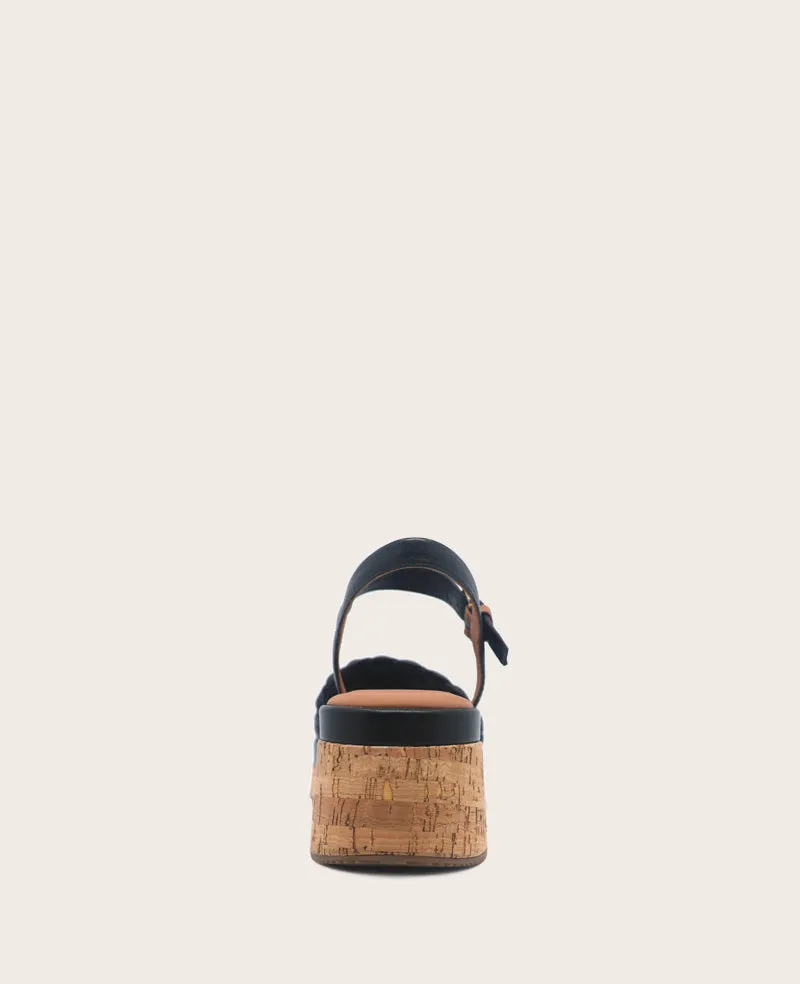 GENTLE SOULS - Dorris Woven Leather Cork Platform Sandal sold by Kenneth Cole product image thumbnail 4